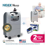 Concentrador De Oxigeno 5 Litros Nuvo Lite Nidek Y Oximetro