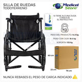 Silla De Ruedas De Lujo Plegable Compacta Todo Terreno Ms