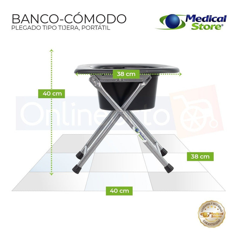 Banco Comodo Portátil Plegable Ligero