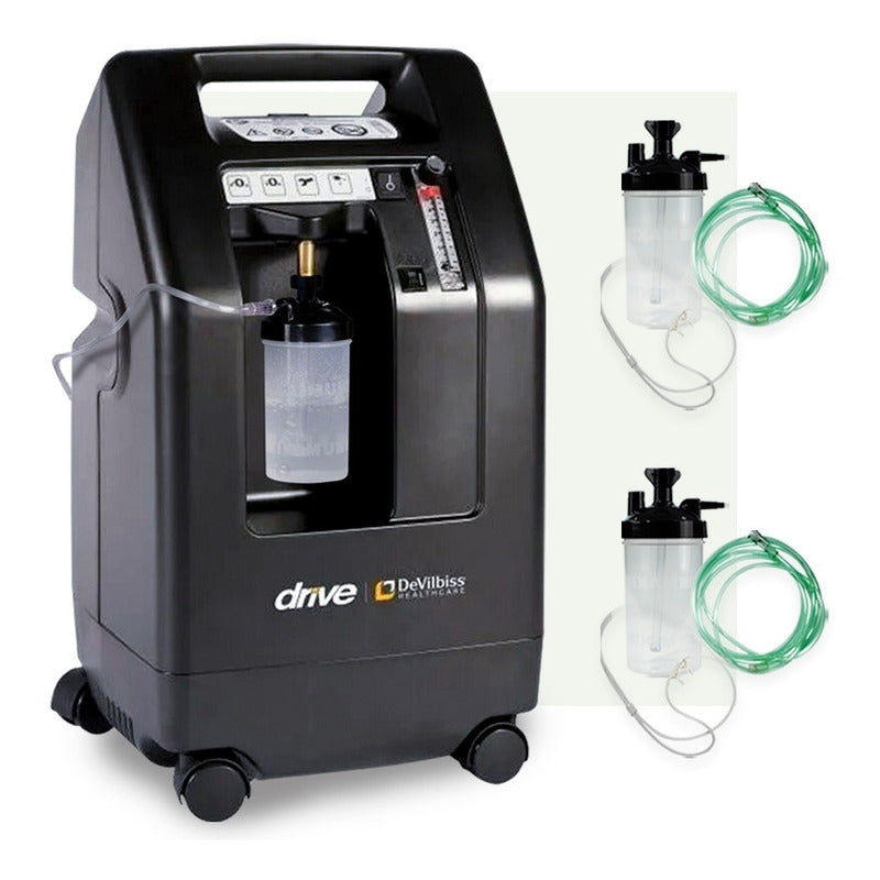 Concentrador De Oxigeno 5 Lts Drive Con Doble Vaso Y Cánula