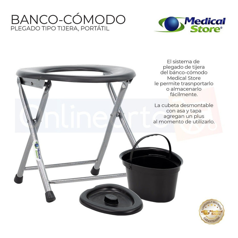 Banco Comodo Portátil Plegable Ligero