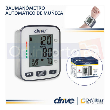 Baumanometro Automatico Digital De Muñeca Marca Drive Medica