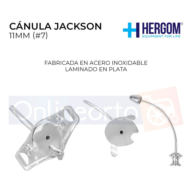 Cánula Para Traqueotomía Jackson Laminado En Plata