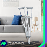 Muletas Axilares Ajustables De Aluminio Ch-m-g Medical Store