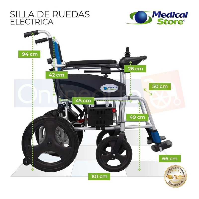 Silla De Ruedas Llanta Neumática Eléctrica Plegable