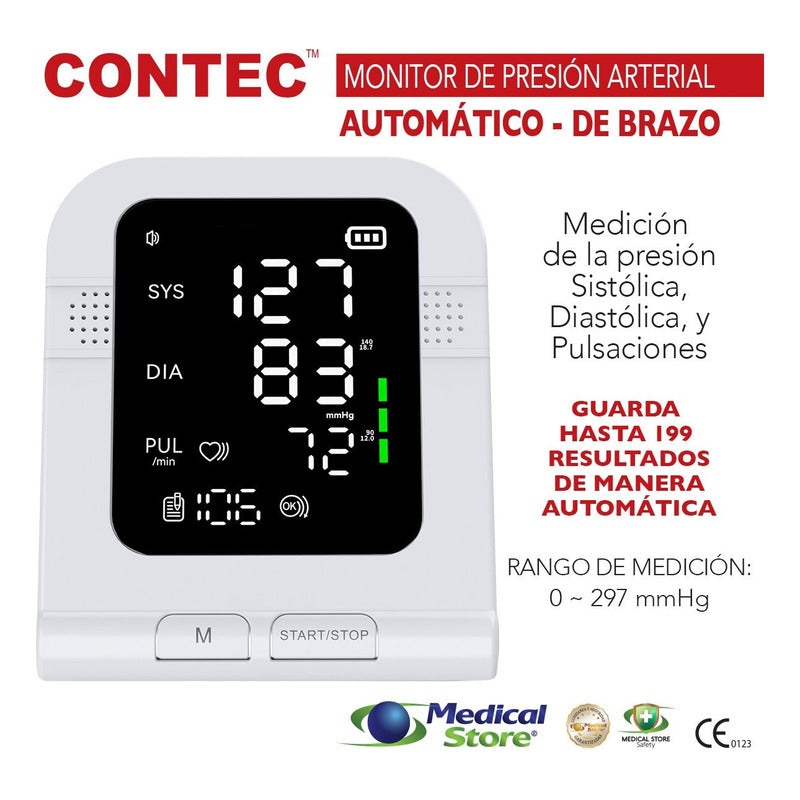 Baumanómetro Automático Tensiómetro De Brazo Digital