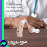 Audífono Amplificador Para Sordera Auxiliar Sonido Uso Interior Y Exterior Rango De Frecuencia 320hz-3200hz Baja Distorsión Control De Volumen
