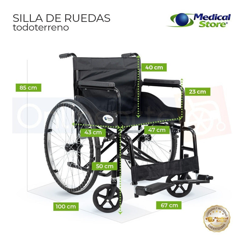 Silla De Ruedas De Lujo Plegable Compacta Todo Terreno Drive