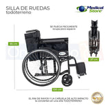 Silla De Ruedas De Lujo Plegable Compacta Todo Terreno Drive