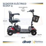 Silla De Ruedas Eléctrica Scooter 4 Ruedas Scout Drive Medic