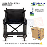 Silla De Ruedas Traslado Ligera Compacta Gris Medical Store