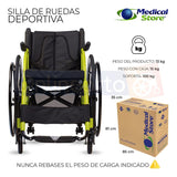 Silla De Ruedas Deportiva Plegable Speed Chair Medical Store