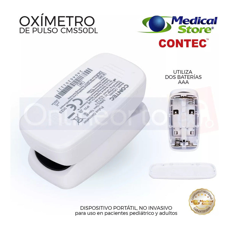 Oximetro De Pulso De Dedo Adulto Pediatrico Digital Portatil