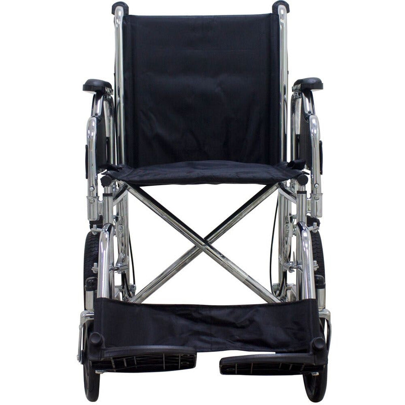 Silla De Ruedas De Traslado Cromada Super Resistente Ms