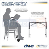 Andadera Ortopédica De Lujo Aluminio Ligera Con Ruedas Drive