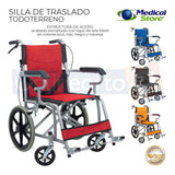 Silla De Ruedas Plegable Económica Llantatodo Terreno Ligera