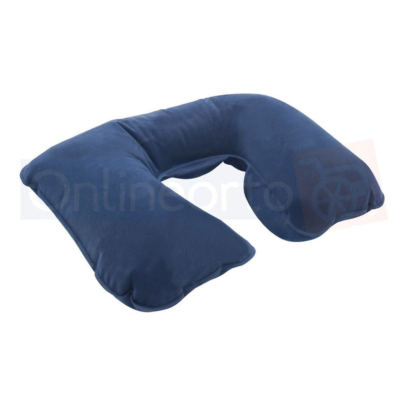 Almohada Cojin Inflable Cuello Relajante Viaje Marca Carex