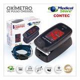 Oxímetro De Pulso Para Dedo Contec Cms50dl Negro