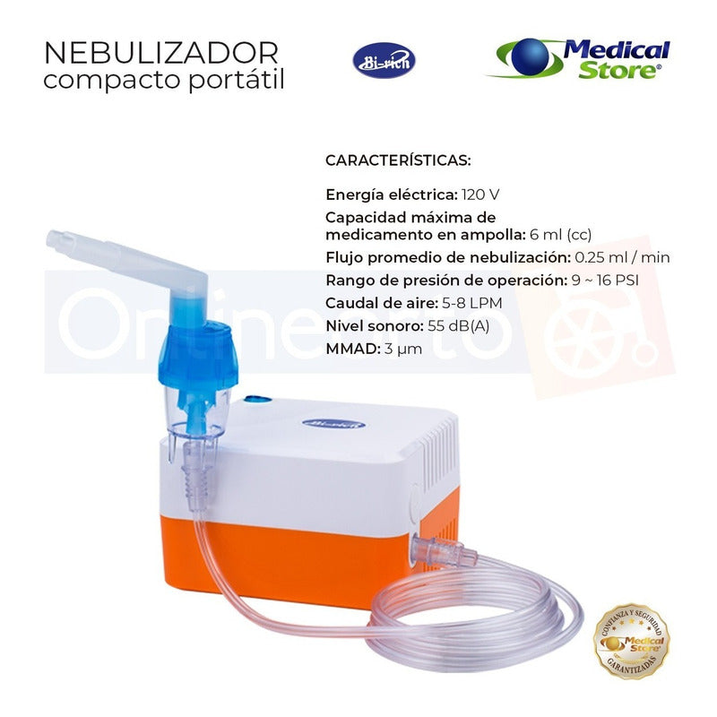 Nebulizador Super Silencioso Infantil Y Adulto Marca Bi-rich