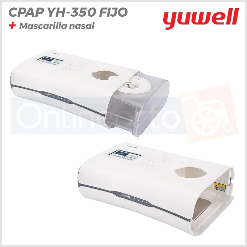 Cpap Apnea Sueño Fijo Yuwell Con Humidificador Y Mascarilla