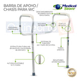 Barandales Barra Chasis Para Baño Wc De Lujo Medical Store