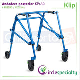 Andadera Posterior Klip Especializada Mediana 4 Ruedas