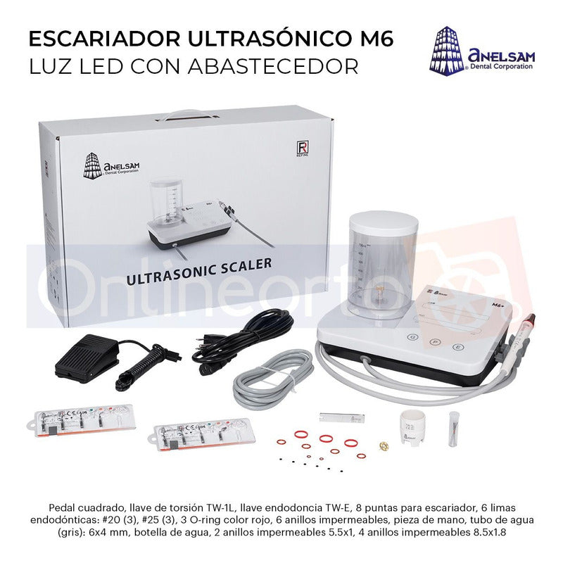 Escariador Ultrasónico Dental Luz Led Con Abastecedor