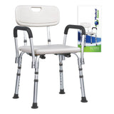 Silla Ducha Baño Ajustable Brazos Respaldo Drive Envio Grat.