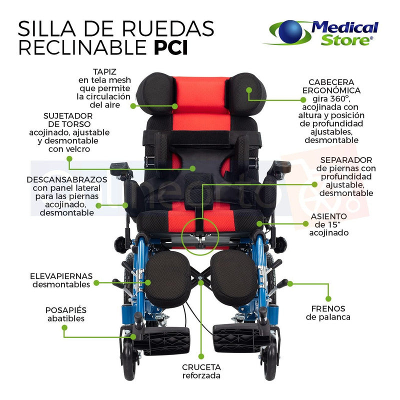 Silla De Ruedas Pci Paralisis Cerebral Infantil Envío Gratis