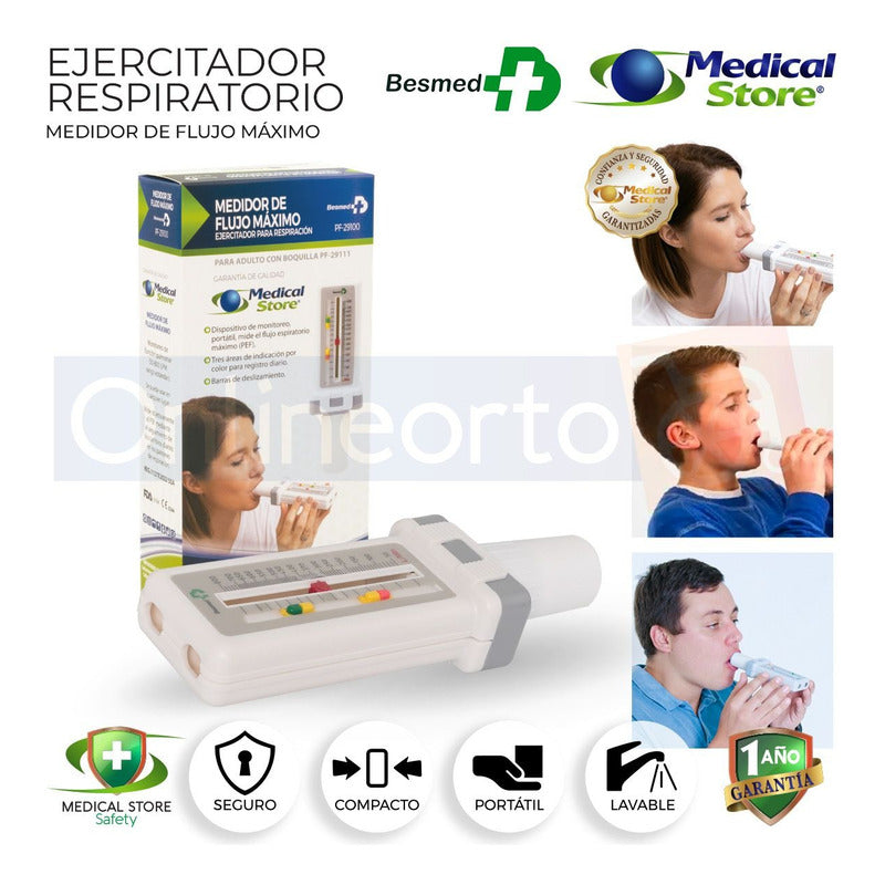 Ejercitador Respiratorio Flujo Máximo