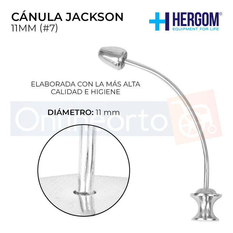 Cánula Para Traqueotomía Jackson Laminado En Plata