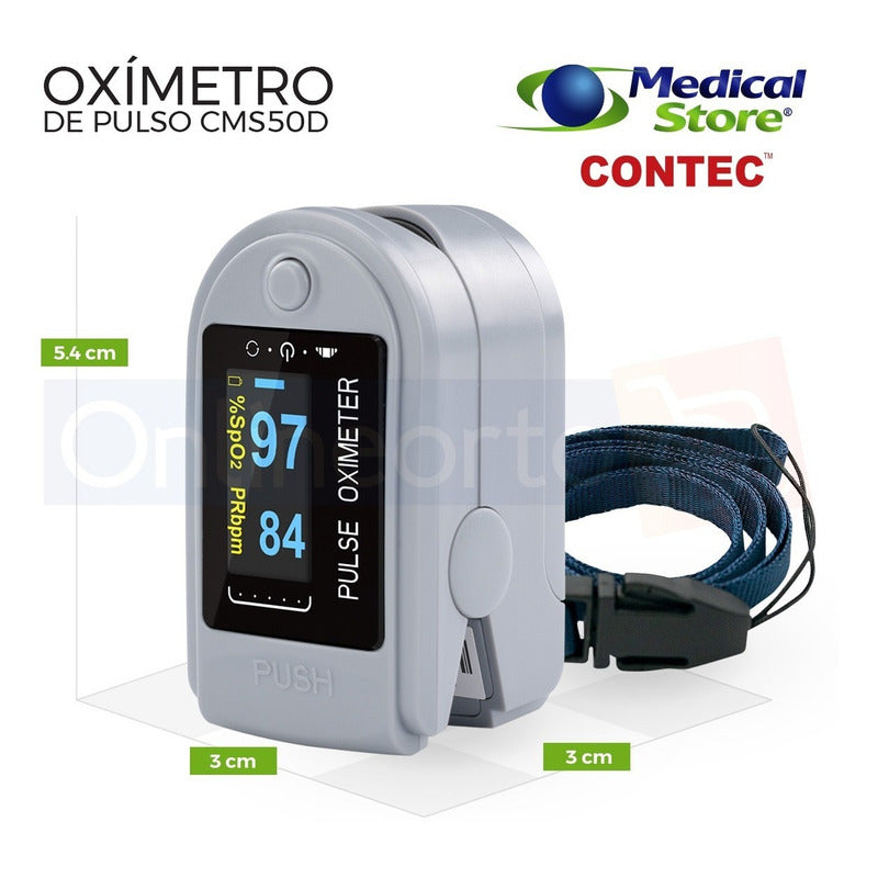 Oximetro De Pulso Adulto Pediatrico Medico De Lujo Digital