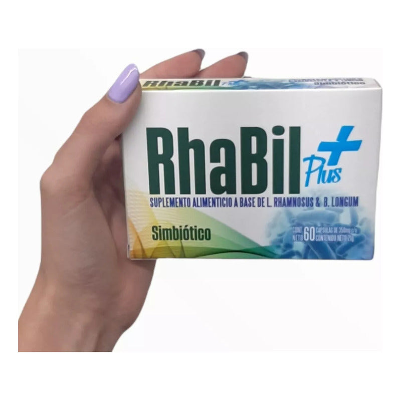 Suplemento Simbiotico Rhabil Plus 350mg 60 Capsulas Desacaf