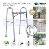 Andadera Ortopédica Acero Plegable Ajustable  Adulto