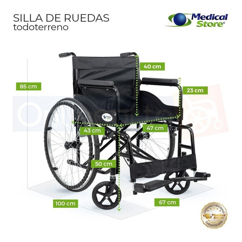 Silla De Ruedas De Lujo Plegable Compacta Todo Terreno Drive