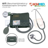 Kit Baumanometro Estetoscopio Simple Estuche Varios Colores