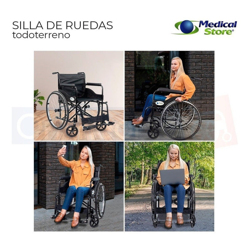 Silla De Ruedas De Lujo Plegable Compacta Todo Terreno Drive
