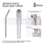 Jeringa Triple Dental Agua Aire Spray Acero Inoxidable