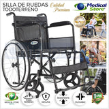 Silla De Ruedas De Lujo Plegable Compacta Todo Terreno Ms