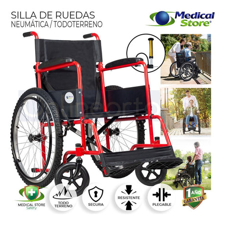 Silla De Ruedas De Lujo Plegable Compacta Todo Terreno Drive