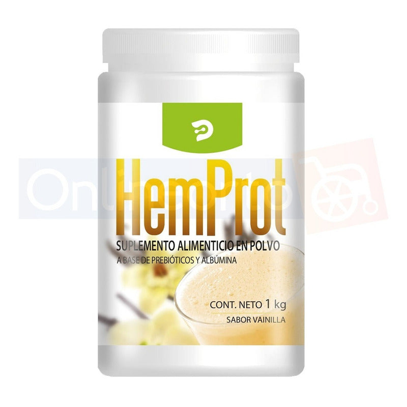 Hemprot Polvo Suplemento Alimen 1 Kg Varios Sabores Desacaf