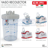 Vaso Recolector De Secreciones Para Aspirador Cami