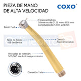 Pieza De Mano Dental Alta Velocidad Push Boton Colores