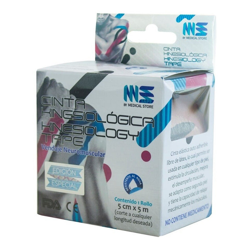 Cinta Kinesiologíca Vendaje Neuromuscular Set De 3 Ms Tape