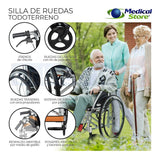 Silla De Ruedas Plegable Aluminio Descansapies Envio Gratis