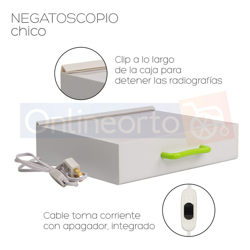 Negatoscopio Led Portátil Visualiza Radiografías