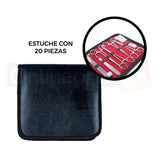 Estuche Marca Hergom De Disección Set Kit De 20 Piezas 13-13