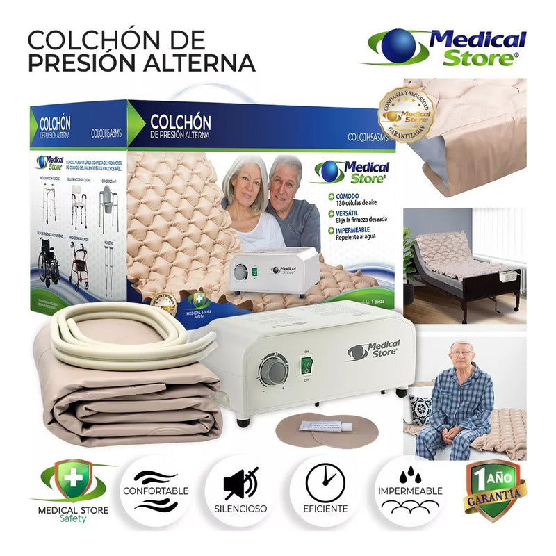 Colchon De Presion Aire Alterna Antillagas Drive Medical