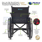 Silla De Ruedas Todo Terreno De Lujo Con Descasapies Tornado