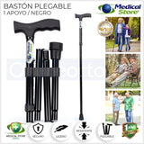 Baston Plegable Con Altura Ajustable Marca Medical Store